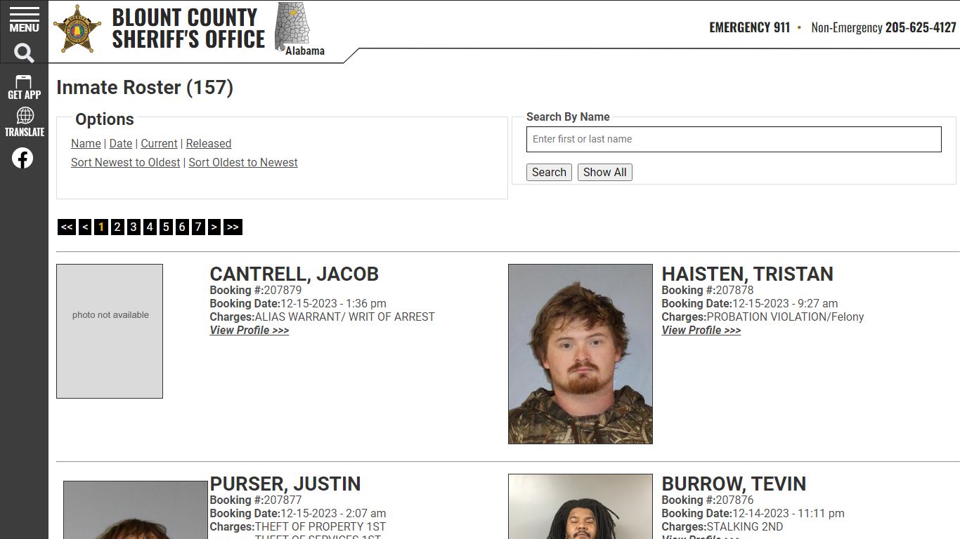 Inmate Roster - Current Inmates Booking Date Descending - Blount County ...